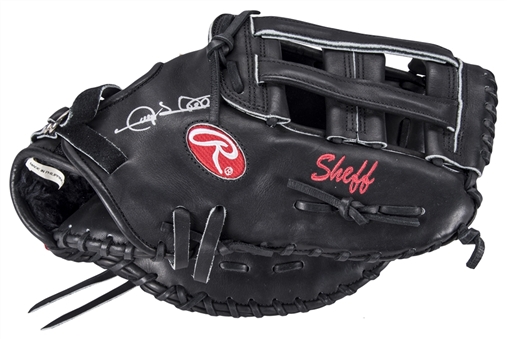 2010 Gary Sheffield Game Issued & Signed Rawlings PROSHEFF500 Model Glove (PSA/DNA & JSA)